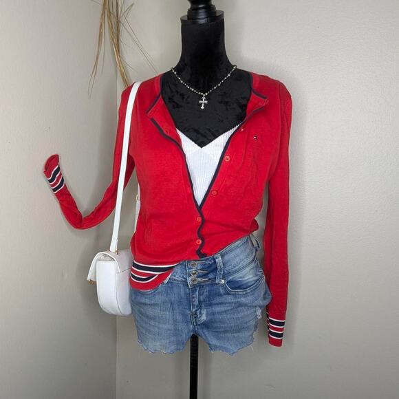 Red navy and white striped - Picture 1 of 5